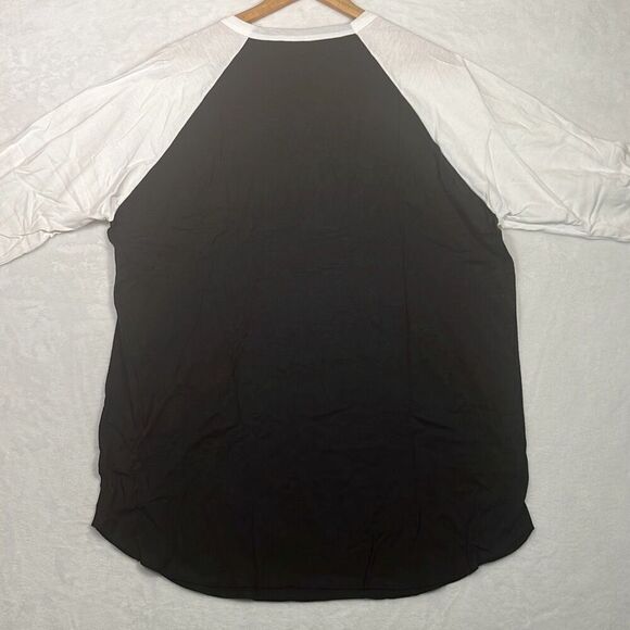 Nirvana Smiley‎ face concert release Raglan long hem cotton T-shirt NWOT Men XL - Picture 7 of 7